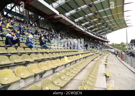 Karlsruhe, Allemagne. 27 septembre 2020. Les ventilateurs sont installés dans les stands. GES/football/2ème Bundesliga: Karlsruher SC - VfL Bochum, 09/27/2020 football/Soccer: 2ème Ligue allemande: Karlsruhe vs Bochum, Karlsruhe, 27 septembre 2020 | usage dans le monde crédit: dpa/Alay Live News Banque D'Images