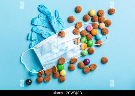 Saint Nicholas jour pendant la pandémie de Covid-19 aux pays-Bas Banque D'Images