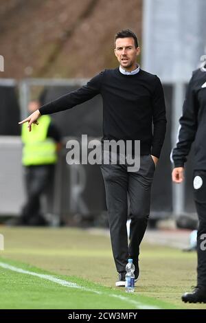 Karlsruhe, Allemagne. 27 septembre 2020. Entraîneur Christian Eichner (KSC). GES/football/2ème Bundesliga: Karlsruher SC - VfL Bochum, 09/27/2020 football/Soccer: 2ème Ligue allemande: Karlsruhe vs Bochum, Karlsruhe, 27 septembre 2020 | usage dans le monde crédit: dpa/Alay Live News Banque D'Images