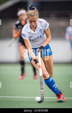 Amstelveen, pays-Bas. 12 juin 2019. AMSTELVEEN, 27-09C2020, Wagener Stadion, Hoofdklasse Hockey Dames, Seizoen 2020-201. Joueur Kampong Margot Zuidhof. Pendant le jeu Amsterdam D1 - Kampong D1. Crédit : Pro Shots/Alamy Live News Banque D'Images