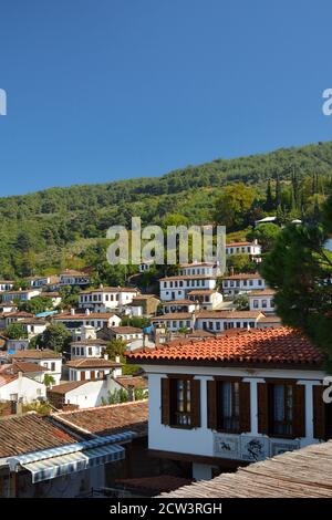 Şirince pouf village traditionnel près de Selçuk, province de İzmir, Turquie Banque D'Images