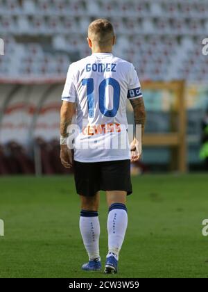 10 Alejandro Gomez (Atalanta) pendant Torino vs Atalanta, italie football série A match, Turin, Italie, 26 septembre 2020 Banque D'Images