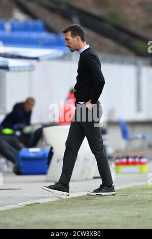 Karlsruhe, Allemagne. 27 septembre 2020. Entraîneur Christian Eichner (KSC). GES/football/2ème Bundesliga: Karlsruher SC - VfL Bochum, 09/27/2020 football/Soccer: 2ème Ligue allemande: Karlsruhe vs Bochum, Karlsruhe, 27 septembre 2020 | usage dans le monde crédit: dpa/Alay Live News Banque D'Images