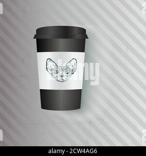 Modèle vectoriel de tasse à café : illustration vectorielle Illustration de Vecteur