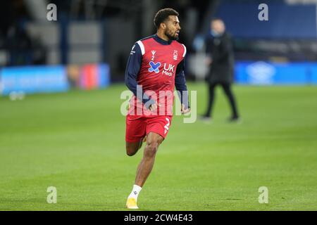 Cyrus Christie (2) de la forêt de Nottingham pendant l'échauffement Banque D'Images