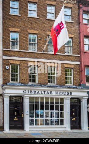 Gibraltar House Aldwych London - Le représentant de Gibraltar est la mission diplomatique de la territoire britannique d'outre-mer de Gibraltar Banque D'Images