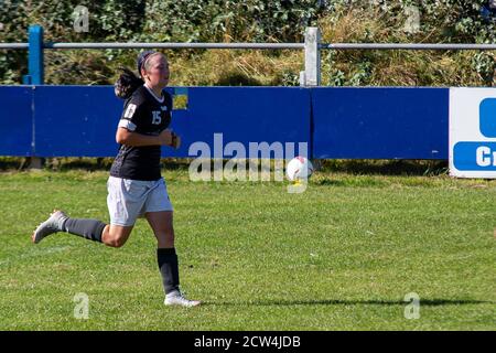 Port Talbot Town v Aberystwyth Town, chemin Victoria, dans la Welsh Premier Women's League, le 27 septembre 2020. Lewis Mitchell/PTT/YCPD. Banque D'Images