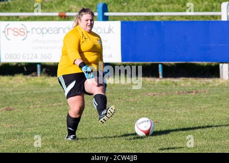 Port Talbot Town v Aberystwyth Town, chemin Victoria, dans la Welsh Premier Women's League, le 27 septembre 2020. Lewis Mitchell/PTT/YCPD. Banque D'Images