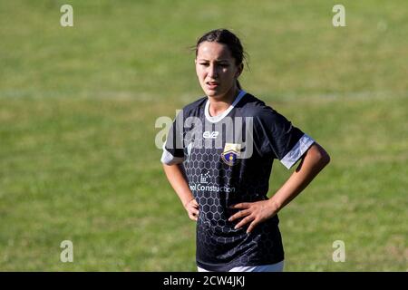 Port Talbot Town v Aberystwyth Town, chemin Victoria, dans la Welsh Premier Women's League, le 27 septembre 2020. Lewis Mitchell/PTT/YCPD. Banque D'Images