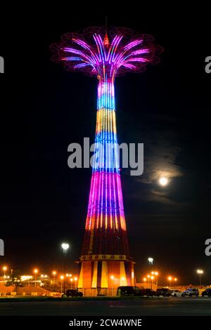 Coney Island Parachute Jump, Brooklyn, New York Banque D'Images