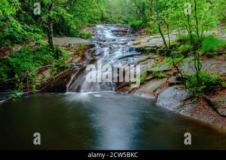 Belle crique dans le Parc naturel de Montseny (Catalogne, Espagne) Banque D'Images