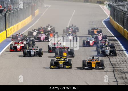 Sotchi, Russie. 27 septembre 2020. Début au 10ème tour du Championnat de Formule 2 2020 de la FIA du 25 au 27 septembre 2020 sur le Sochi Autodrom, à Sotchi, Russie - photo Fran.ois Flamand / DPPI crédit: LM/DPPI/Francois Flamand/Alamy Live News crédit: Gruppo Editoriale LiveMedia/Alay Live News Banque D'Images