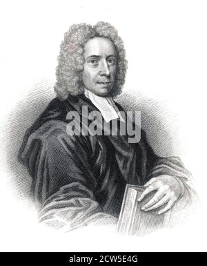 ISAAC WATTS (1674-1748) compositeur d'hymne anglais, théologien et ministre congrégational. Banque D'Images