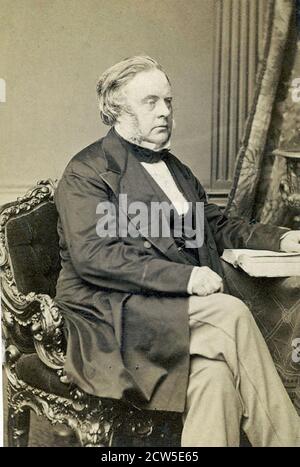 JOHN BRIGHT (1811-1889) politicien radical et libéral anglais Banque D'Images