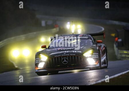 Nurburg, Allemagne. 27 septembre 2020. 06 Assenheimer Patrick (ger), Baumann Dominik (aut), Muller Dirk (Ier), Engel Maro (Ier), Mercedes-AMG Team HRT AutoArenA, Mercedes-AMG GT3, action pendant les 2020 24 heures de Nurburgring, sur le N.rburgring Nordschleife, du 24 au 27 septembre 2020 dans Nurnment, Allemagne - DPPI / Pin: LM/DPPI/Clement Marin/Alay Live News crédit: Gruppo Editoriale LiveMedia/Alay Live News Banque D'Images