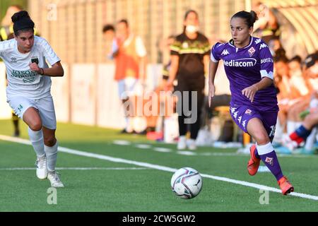 Florence, Italie. 6 septembre 2020. Florence, Italie, 06 septembre 2020, Tatiana Bonetti (Fiorentina Femminile) pendant l'ACF Fiorentina Femminile vs Florentia San Gimignano - Championnat italien de football Serie A Women - Credit: LM/Lisa Guglielmi Credit: Lisa Guglielmi/LPS/ZUMA Wire/Alamy Live News Banque D'Images