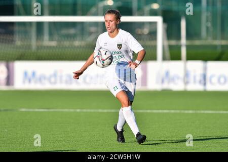 Florence, Italie. 6 septembre 2020. Florence, Italie, 06 septembre 2020, Cecilia Re (Florentia S. Gimignano) pendant l'ACF Fiorentia femminile vs Florentia San Gimignano - Championnat italien de football série A Women - crédit: LM/Lisa Guglielmi crédit: Lisa Guglielmi/LPS/ZUMA Wire/Alay Live News Banque D'Images