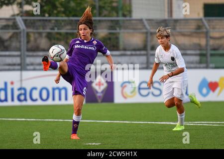 Florence, Italie. 6 septembre 2020. Florence, Italie, 06 septembre 2020, Daniela Sabatino (Fiorentina Femminile) pendant l'ACF Fiorentina Femminile vs Florentia San Gimignano - Championnat italien de football Serie A Women - Credit: LM/Lisa Guglielmi Credit: Lisa Guglielmi/LPS/ZUMA Wire/Alay Live News Banque D'Images