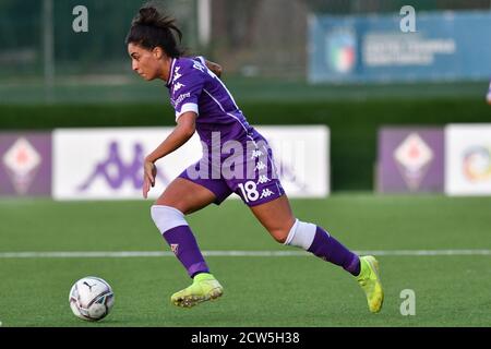 Florence, Italie. 6 septembre 2020. Florence, Italie, 06 septembre 2020, Martina Piemonte (Fiorentina Femminile) pendant l'ACF Fiorentina Femminile vs Florentia San Gimignano - Championnat italien de football série A Women - Credit: LM/Lisa Guglielmi Credit: Lisa Guglielmi/LPS/ZUMA Wire/Alamy Live News Banque D'Images