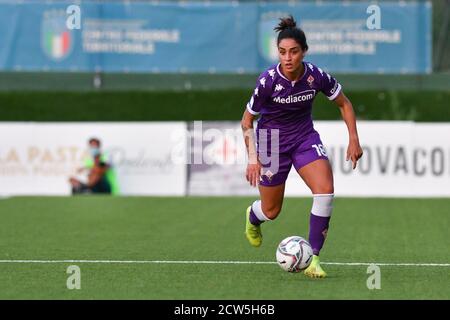 Florence, Italie. 6 septembre 2020. Florence, Italie, 06 septembre 2020, Martina Piemonte (Fiorentina Femminile) pendant l'ACF Fiorentina Femminile vs Florentia San Gimignano - Championnat italien de football série A Women - Credit: LM/Lisa Guglielmi Credit: Lisa Guglielmi/LPS/ZUMA Wire/Alamy Live News Banque D'Images