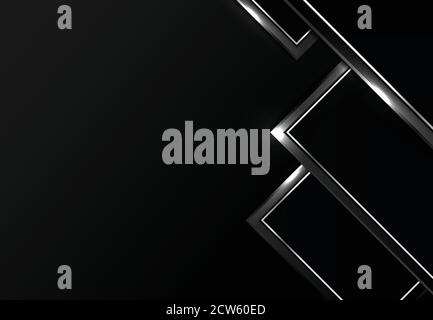 Arrière-plan abstrait haut de gamme dégradé tech noir motif. Utilisation pour publicité, poster, modèle, impression. Illustration vector eps10 Illustration de Vecteur