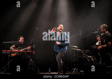 Berne, Suisse. 26 septembre 2020. Le chanteur et compositeur suisse Baschi interprète un concert à Bierhübeli à Berne. (Crédit photo: Gonzales photo - Tilman Jentzsch). Banque D'Images