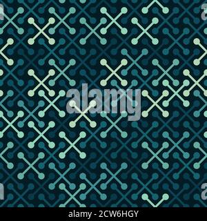 Imprimé simple et moderne avec croix. Motif de surface sans couture minimaliste Illustration de Vecteur