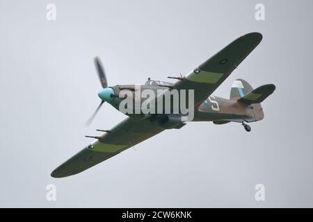 Hawker Hurricane PZ865 au Cosford Air Show 2016, Shropshire, Royaume-Uni Banque D'Images