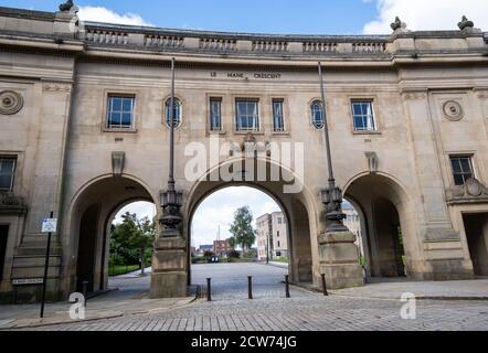 Le Mans Crescent à Bolton Lancashire juillet 2020 Banque D'Images