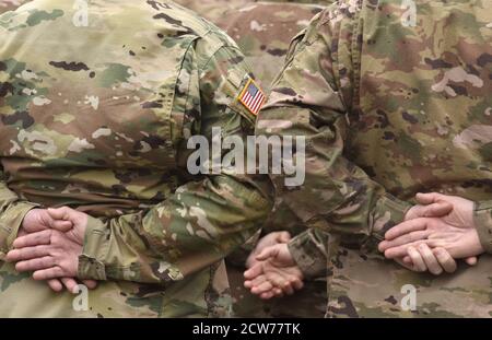 Fête des anciens combattants. Soldat AMÉRICAIN. Armée AMÉRICAINE. Les forces armées des États-Unis. Forces militaires des États-Unis d'Amérique. Jour du souvenir. Banque D'Images