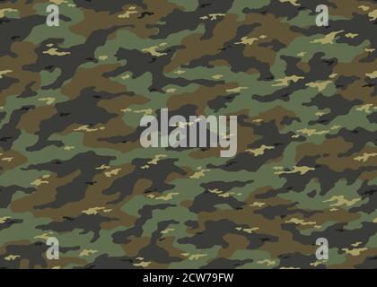 Motif camouflage vert moderne sans coutures. Illustration d'arrière-plan vectoriel Camo pour l'utilisation de web, de bannière, de toile de fond ou de surface Illustration de Vecteur