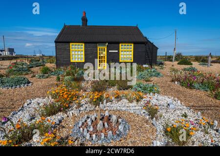 Angleterre, Kent, Dungeness, Prospect Cottage, l'ancien domicile du réalisateur Derek Jarman Banque D'Images