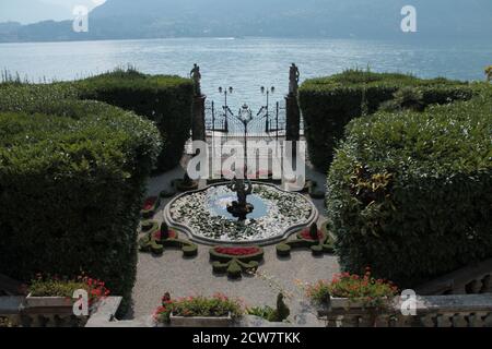 Belle Villa Carlotta sur le lac de Côme Banque D'Images