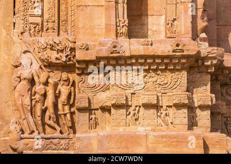 Inde, Madhya Pradesh, Gwalior, fort Gwalior, Temple Sasbahu Banque D'Images