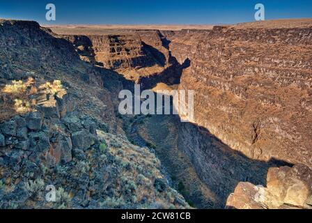 Bruneau River Canyon en haute région désertique, California, USA Banque D'Images