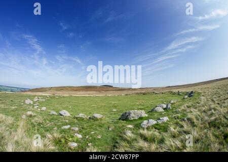 The Cockpit Stone Circle, Barton Fell, Cumbria Royaume-Uni Banque D'Images