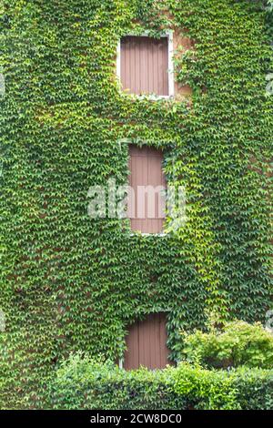 le mur extérieur d'une maison Banque D'Images