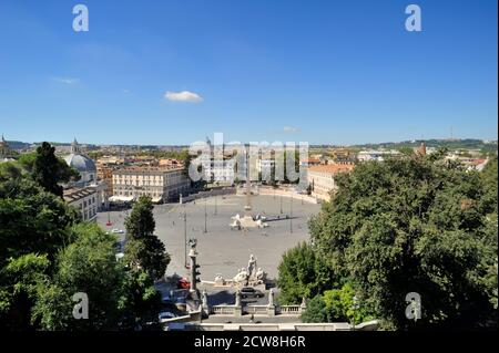 Piazza del Popolo, Rome, Italie Banque D'Images
