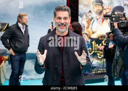 Berlin, Allemagne. 27 septembre 2020. Rick Kavanian vient à la première mondiale du film Jim Knopf et The Wild 13 au cinéma Zoo Palast. Le film sera sorti le 1er octobre 2020. Credit: Gerald Matzka/dpa-Zentralbild/ZB/dpa/Alay Live News Banque D'Images