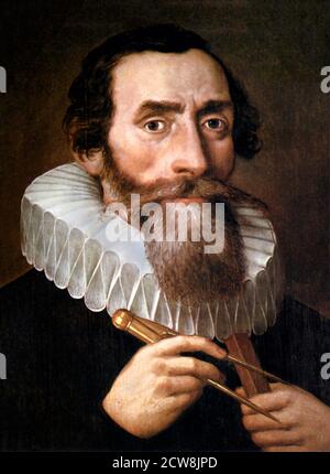 Johannes Kepler (1571-1630). Portrait de l'astronome et mathématicien allemand, copie d'une peinture originale perdue de 1610 Banque D'Images