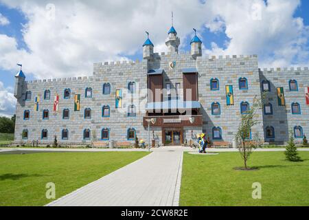 Legoland Castle Hotel, Billund, Danemark. Copier l'espace. Banque D'Images