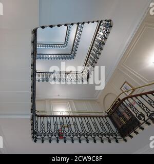 Intérieur d'un hôtel dans le centre de Londres, Londres, Royaume-Uni Banque D'Images