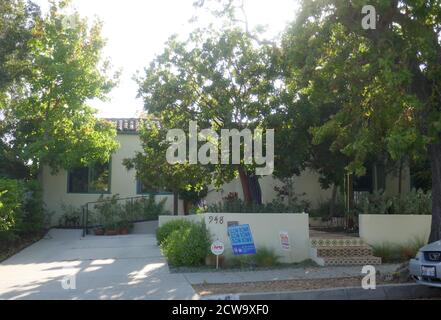 Santa Monica, Californie, États-Unis 28 septembre 2020 UNE vue générale de l'atmosphère de l'ancienne maison d'enfance de l'actrice Shirley Temple au 948 24th Street à Santa Monica, Californie, États-Unis. Photo par Barry King/Alay stock photo Banque D'Images