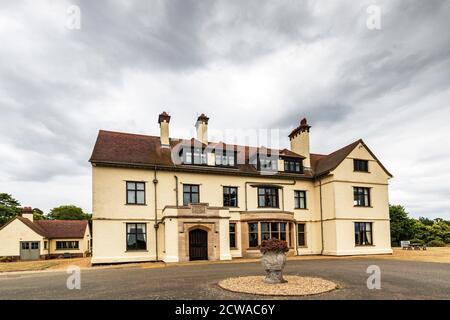 Tranmer House à Sutton Hoo près de Woodbridge, Suffolk, est sous la garde de la National Trust. Banque D'Images