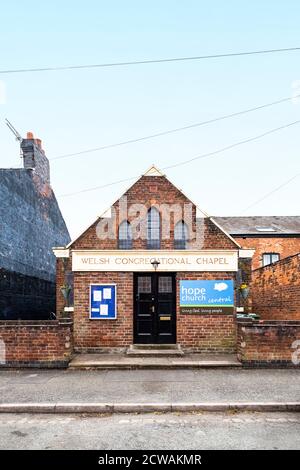 Welsh Congregational Chapel, Derrington Avenue, Crewe Cheshire, Royaume-Uni Banque D'Images