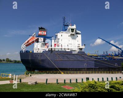 Algoma Hansa Great Lakes Oil Chemical Tanker Ship in Port at Sarnia Ontario Canada on the. Banque D'Images