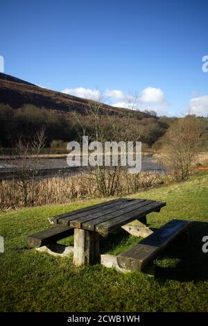 Parc CWM Darran, un parc rural paisible niché loin de tout dans la vallée de Daran, à trois miles au nord de Bargoed. Banque D'Images