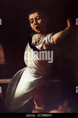 Peinture intitulée 'le martyre de Saint Matthieu' par Caravaggio (1571-1610) Un peintre italien Banque D'Images