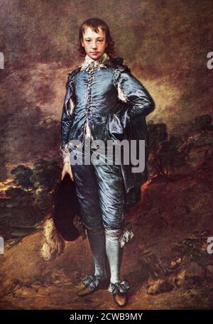 Portrait de Jonathan Buttall par Thomas Gainsborough. Thomas Gainsborough (1727-1788) peintre de portrait et de paysage anglais, dessinateur et graveur Banque D'Images