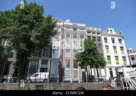 Maisons de marchands du XVIIe siècle à Amsterdam, pays-Bas. 2020 Banque D'Images